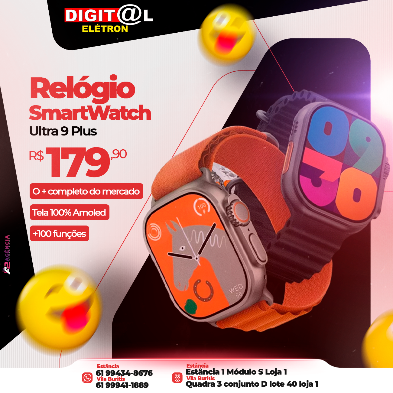 Smartwatch Ultra 9 Plus: Tecnologia e Estilo ao Seu Alcance